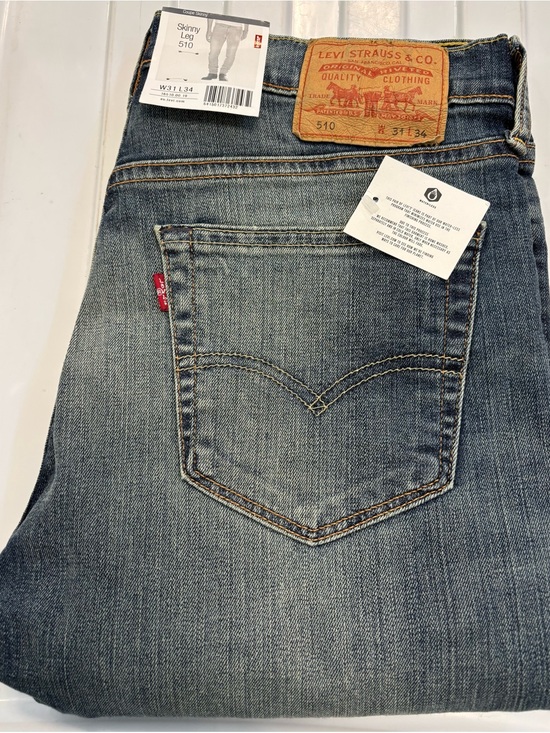 Levi's Other - Levi's Men's W 31 L34 Skinny 510 Jeans in Medium Wash Blue